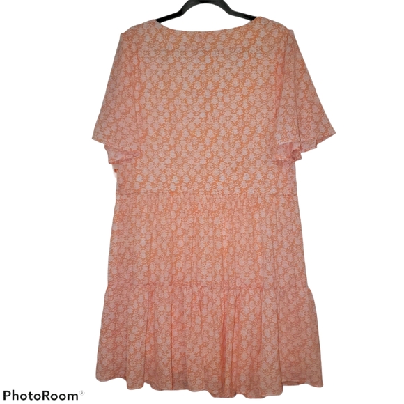 EVRI NWT Plus Size Flowy Dress with Cute Brown Buttons 365 - Picture 5 of 6